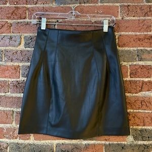 Zara Leather Mini Skirt